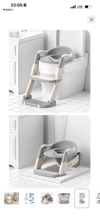 Детский сиденья на унитаз с лестницей