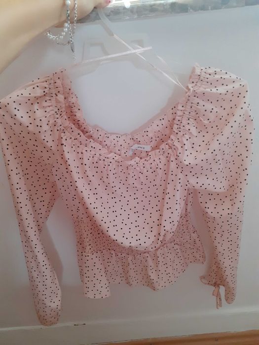 Bluza roz vaporoasa Sinsay S noua