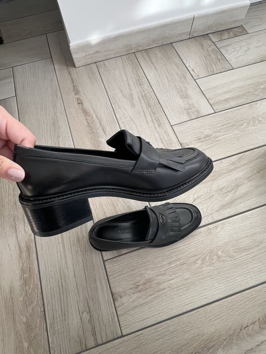 Pantofi loafers Anna Cori, piele naturala, marimea 38, noi nouti
