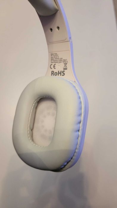 Căști wireless Bluetooth over-ear, alb - nefolosite