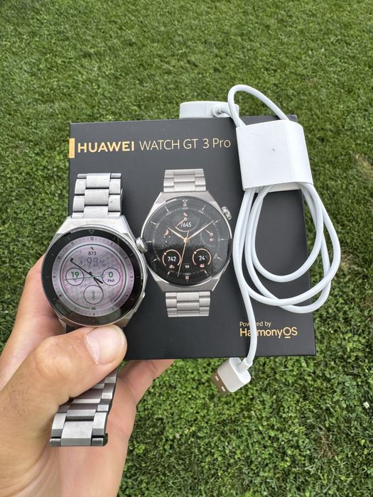 HUAWEI WATCH GT 3 Pro Titanium, ORIGINAL, bratara metalica originala din titan, impecabil estetic ca NOU provenienta Orange RO perfect functionL