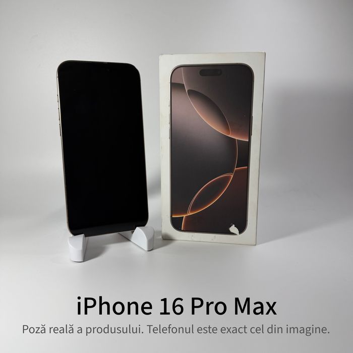 ispotmobile.ro  iPhone 16 Pro Max 256GB Desert ! Garantie 2 ani + cadou