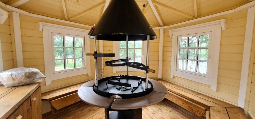 Финская беседка, гриль-домик