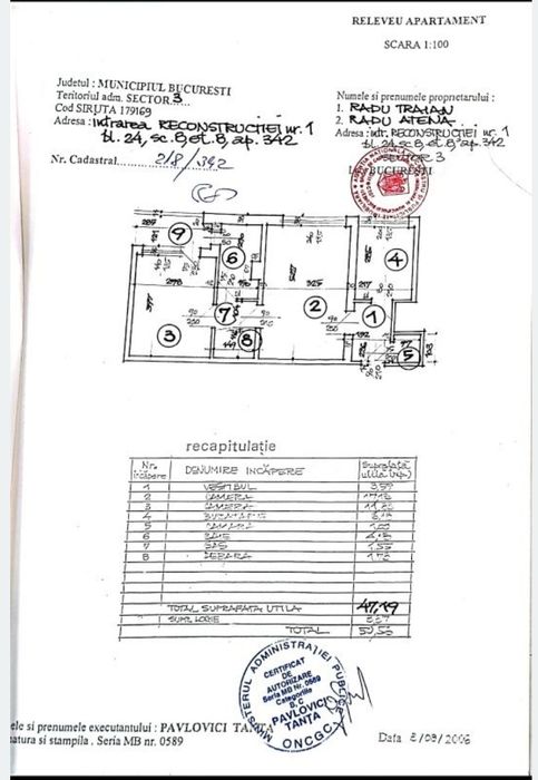 Apartament 2 camere Titan/Intrare Reconstructiei nr 1
