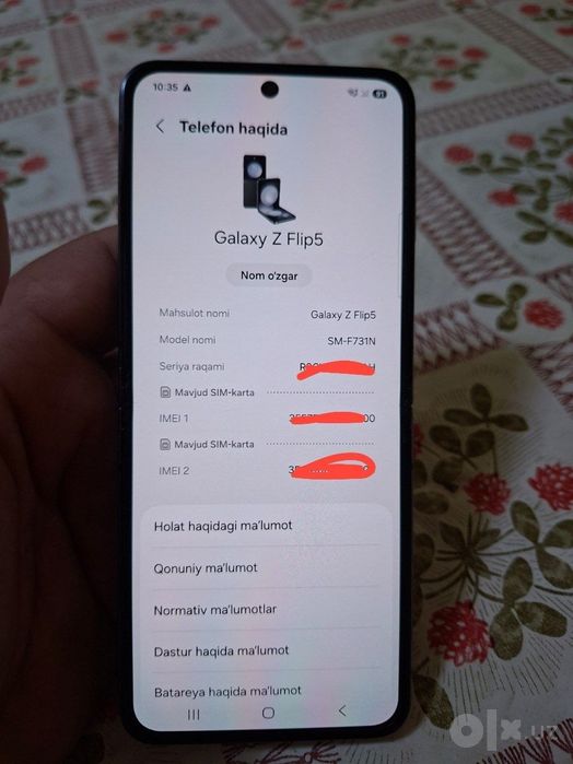 Samsung Z flip5  512gb