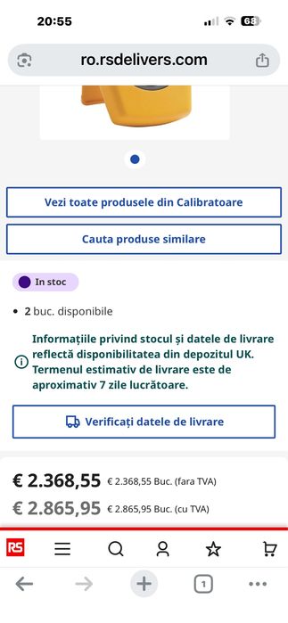 Fluke 709H Loop Calibration multimetru  nou