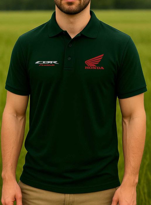 Мъжки поло тениски ХОНДА / HONDA, KAWAZAKI, YAMAHA, SUZUKI - 6 цвята!