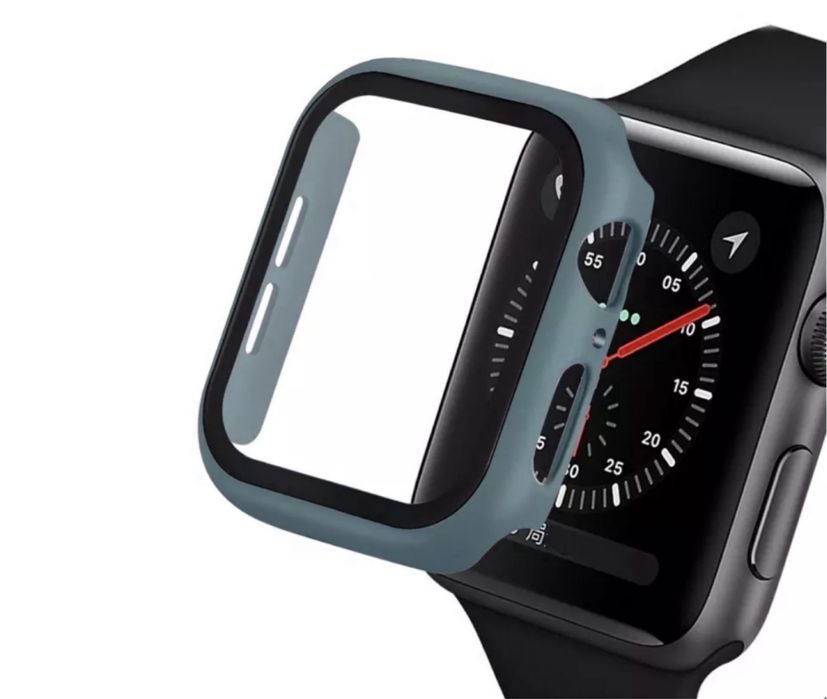 Husa Bumper Carcasa Folie Glass Ceas Apple Watch 40 41 42 44 45 46 49