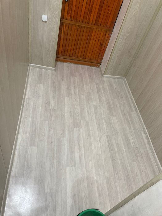 Монтаж напольного покрытия!