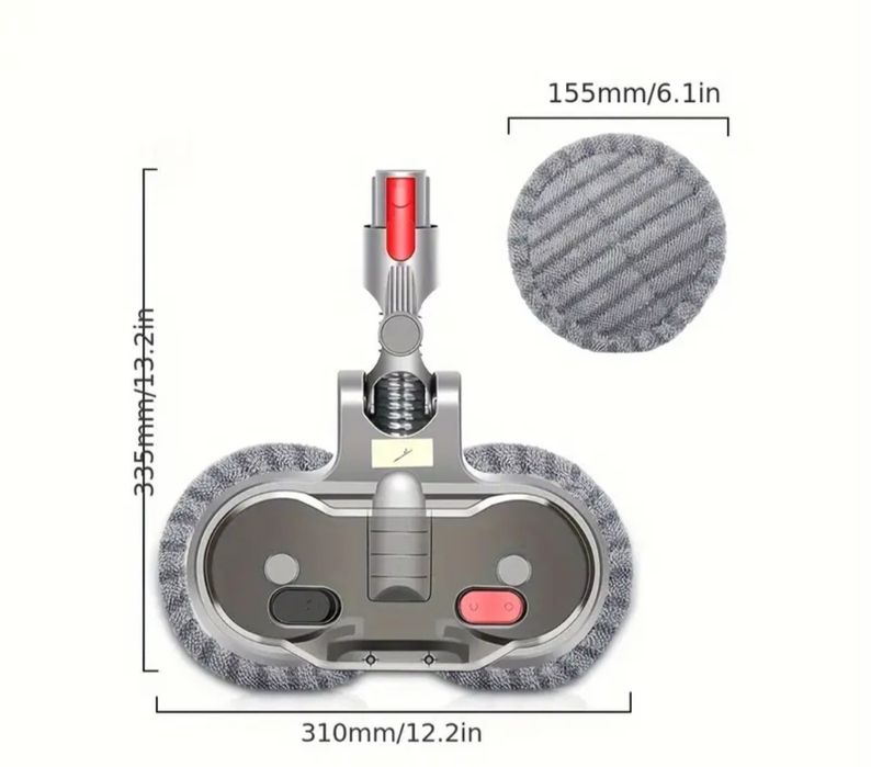 Mop electric motorizat pt spalat aspirator Dyson, aproape nou 6 paduri
