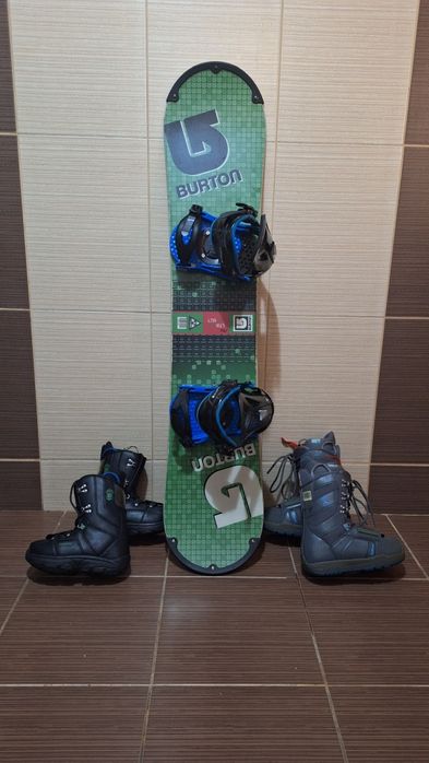 Set placa snowboard burton 130cm-legaturi -boots burton