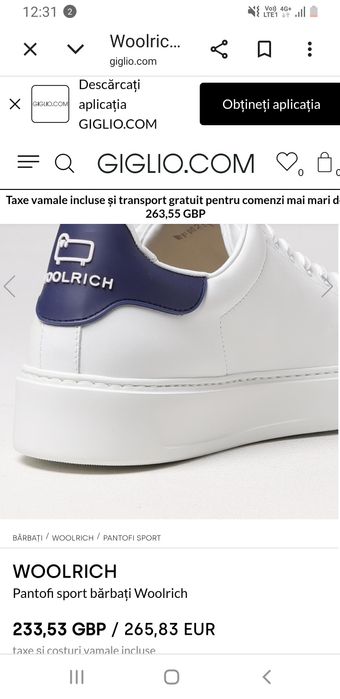 Adidasi  woolrich 42 noi