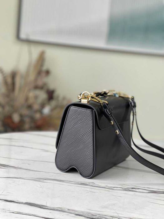 Geanta LV Louis Vuitton Twist 23 cm, negru, Premium