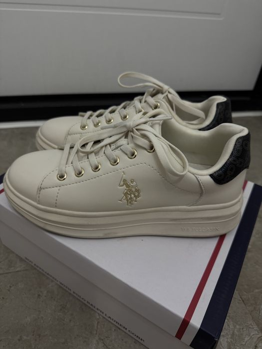 Белые кеды US Polo Assn