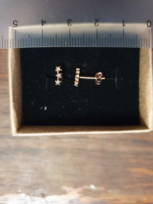 cercei de argint 925 rose gold