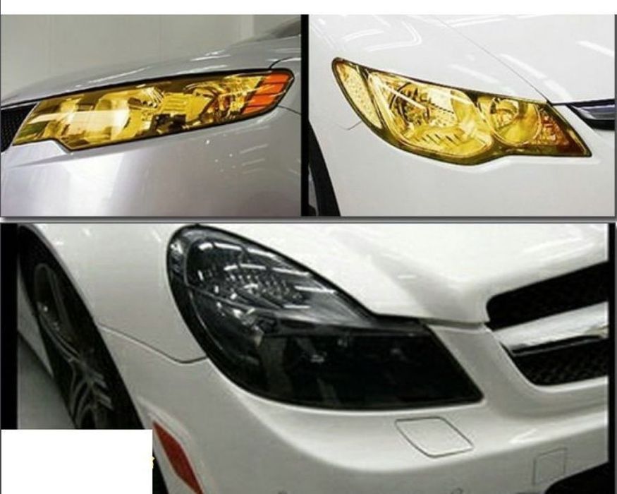 folie de faruri/stopuri de culoare fumuriu inchis