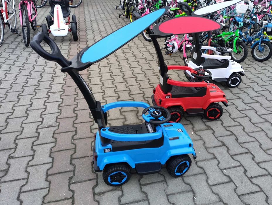 MONI Кола с дръжка 2в1 POLICE