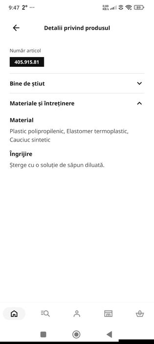 Vând 2 olite detașabile Ikea