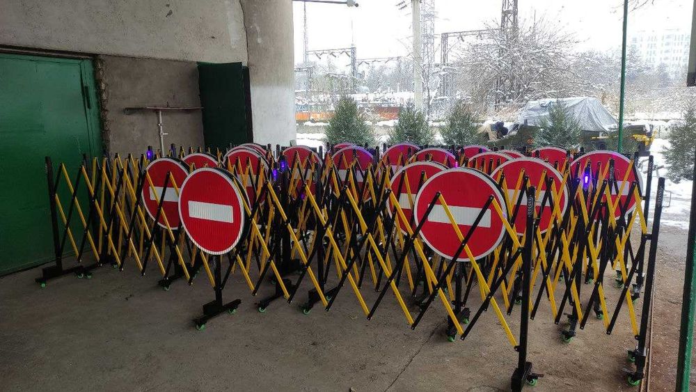 Мобильное  ограждение дорожное