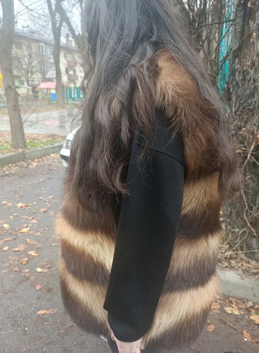 Безрукавка натуральный мех