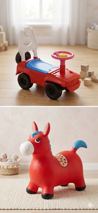 Продам 2 игрушки толокар и ослик вместе