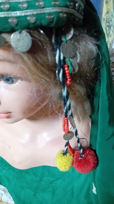 Кърпа за глава с косичник и пендари