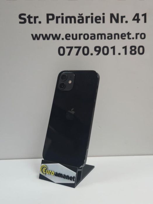 Telefon mobil Apple iPhone 12, 64GB, 5G, Black B.74% -P-