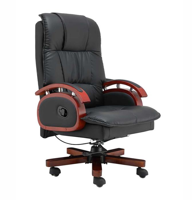 Кресло руководительское LUXOR офисное, черный, доставка бесплатная