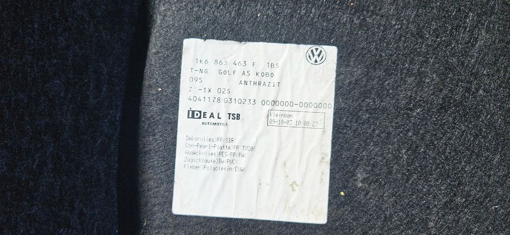 Кора над  багажник и долна кора  за Ауди а3 8П Audi A3 8P