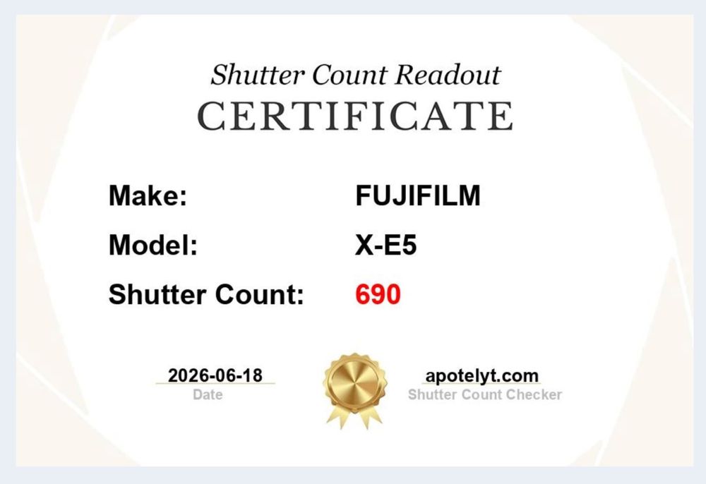 Fujifilm X-E5 - Ca nou ! 690 cadre ! Factura - Garantie 3 luni !