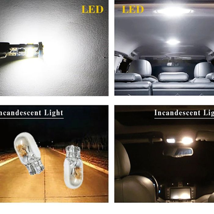 Bec Led Canbus W5W T10 auto 12 Volti SET 10 BUCATI