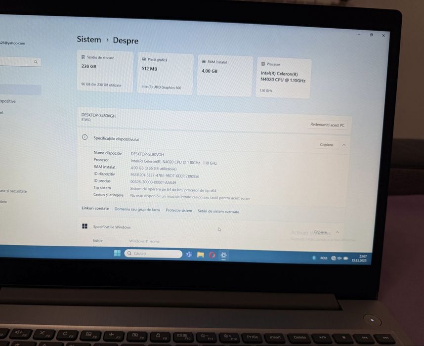 Laptop Lenovo IdeaPad 3