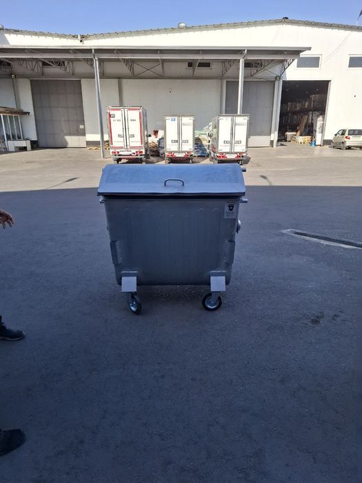 Оцинкованный мусорный контейнер 1100 литров