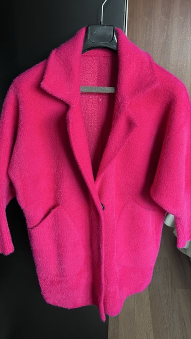 Палто в цикламен цвят