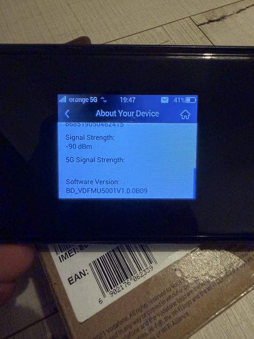 Modem Router 5G Hotspot portabil MiFi ZTE MU5001