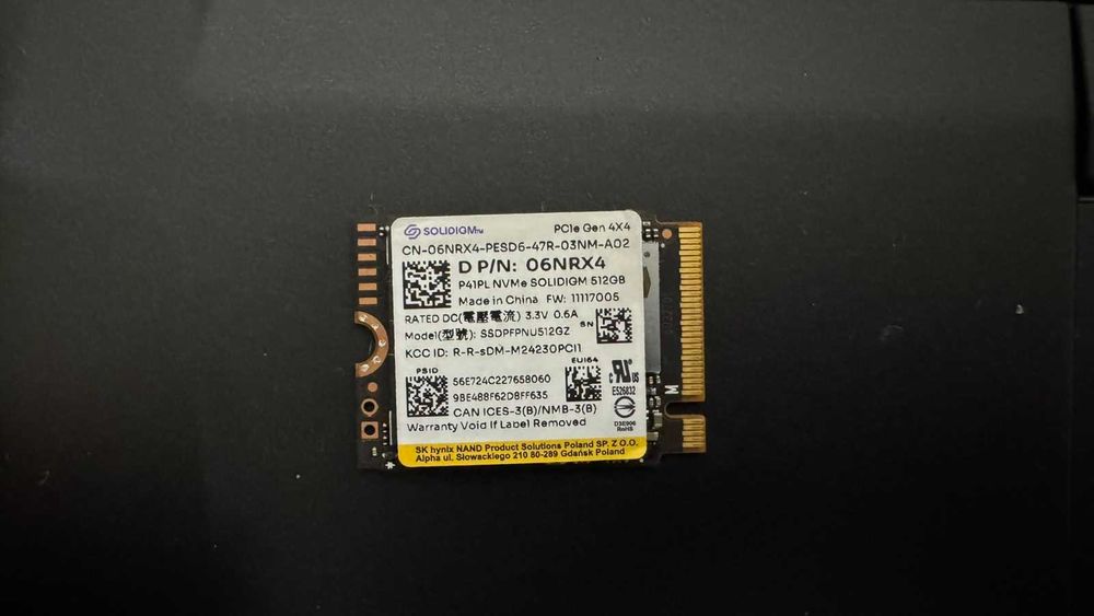 Твърд диск SOLIDIGM P41PL 512GB M.2 2230 NVMe™ SSD