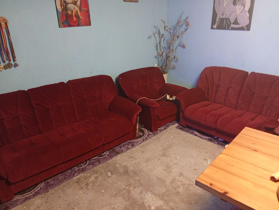 Set living și masa lemn