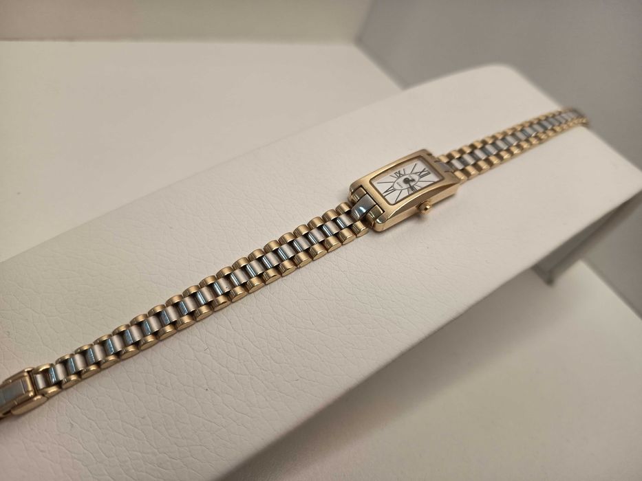 Ceas aur galben+aur alb 14 Karate Geneve Quartz (29.14 grame) ID10239