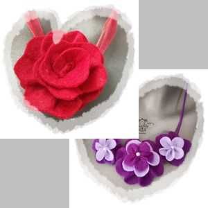 Брошки, фиби и колиета ръчно изработени