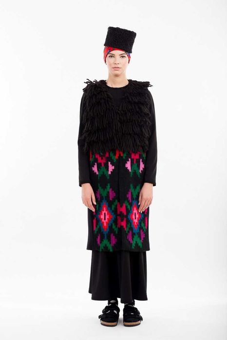 Rochie simpla, cu tiv decorativ, Nicoleta Obis, marimea M si marimea S