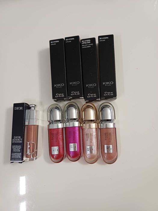 Нови гланцове за устни Dior ,Kiko Milano