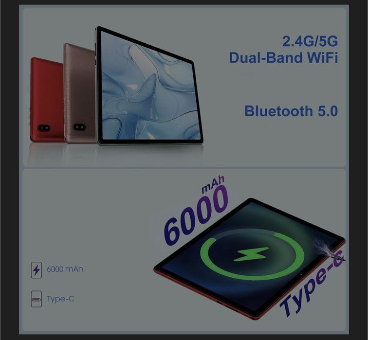 Tabletă UUJ-U6 de 10,1 inci are cel mai recent sistem de operare Andro