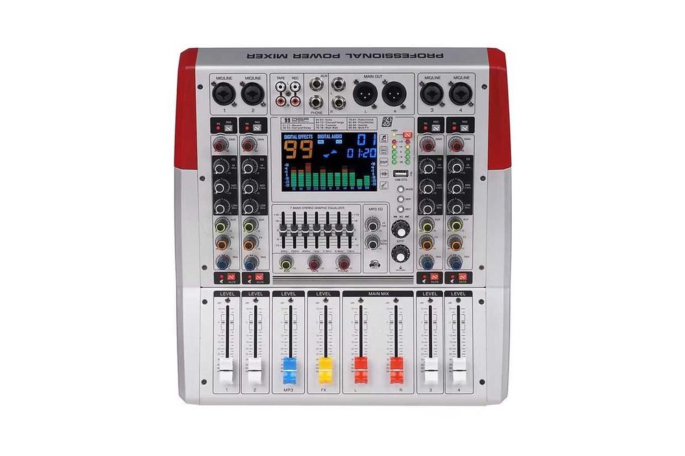 Микшер профессиональный USB AUX Bluetooth
