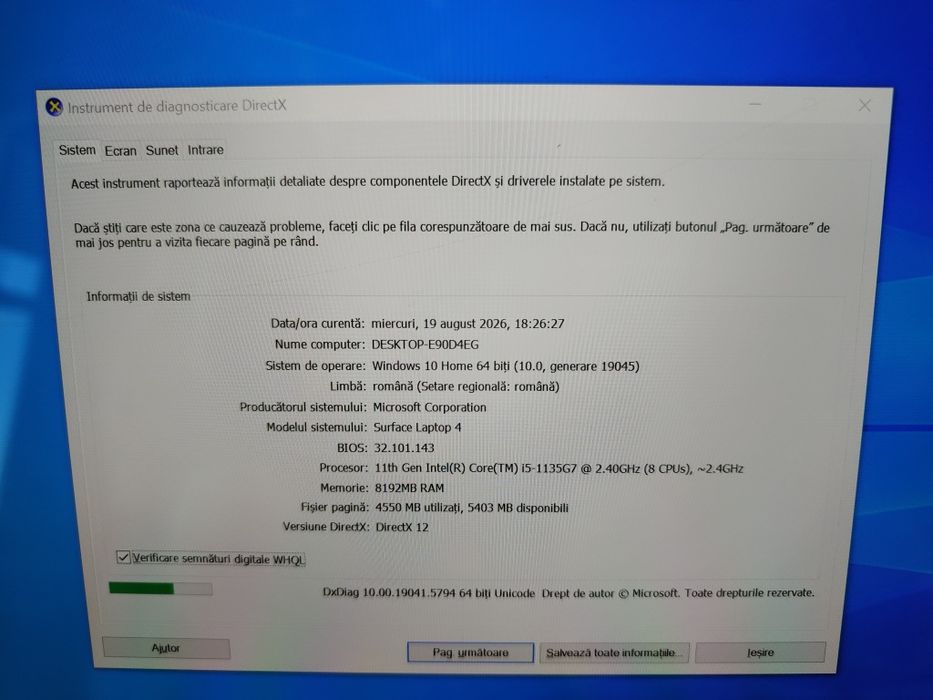 Microsoft Surface 4 / i5-1135G7/ 8 GB ram / Ssd 512 gb