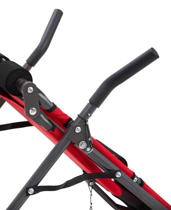 Banca de inversie 2 in 1 Backlounge, Negru/Rosu