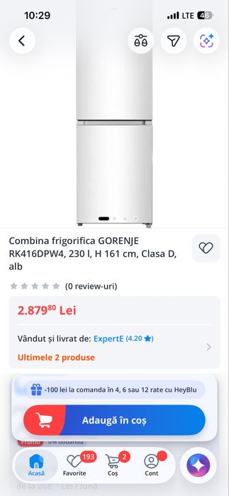 Combina frigorifica Gorenje Frigider