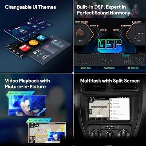 Ново Андроид 9" автомобилно радио 4+64GB GPS Bluetooth за VW SKODA