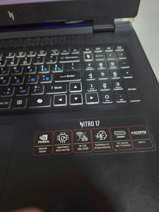 Игровой ноутбук Асер (Райзен 8845HS .rtx 4060