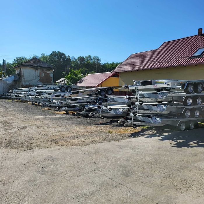 OFERTA! Remorci si platforme auto noi, PRETURI de importator!!!