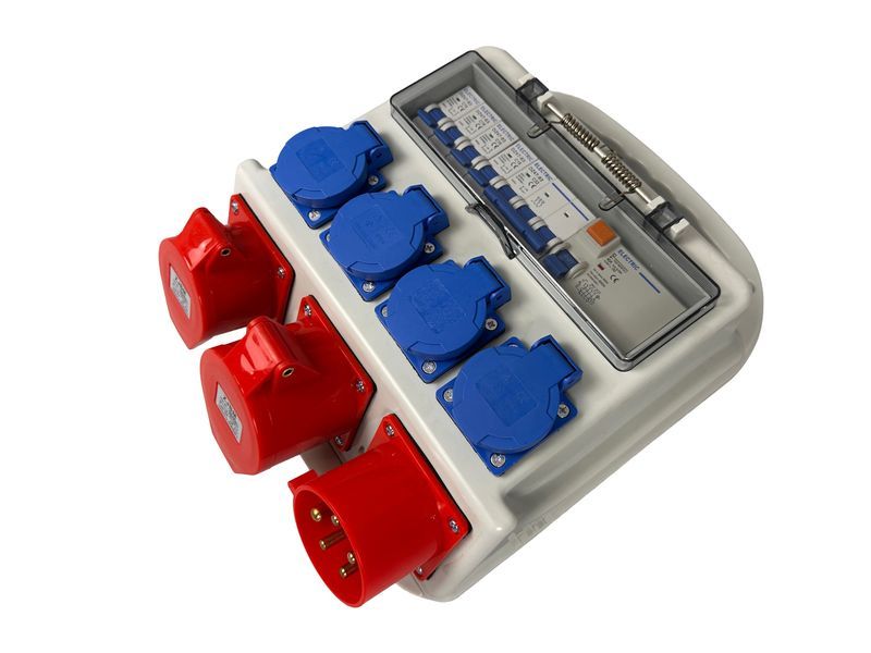 Преносима кутия за дистрибуция и защита 3х400v 4х230v ip44 gebo tools